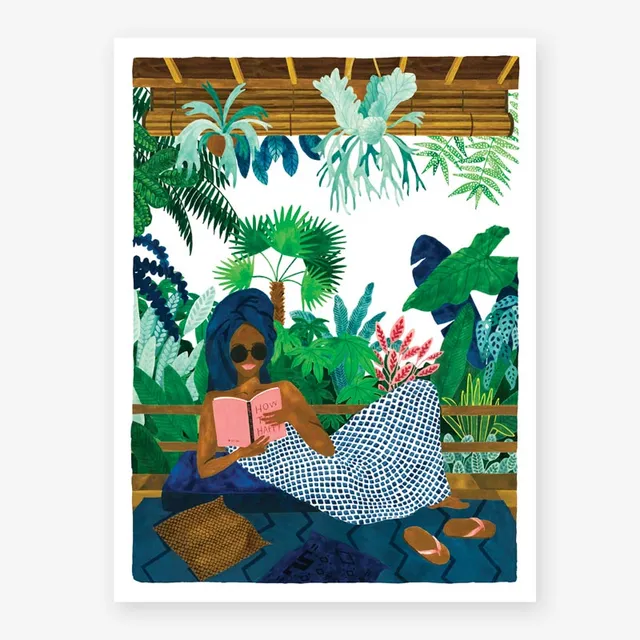 all-the-way-to-say-chill-book-affiche-50x70-lecture-tropicale image 1