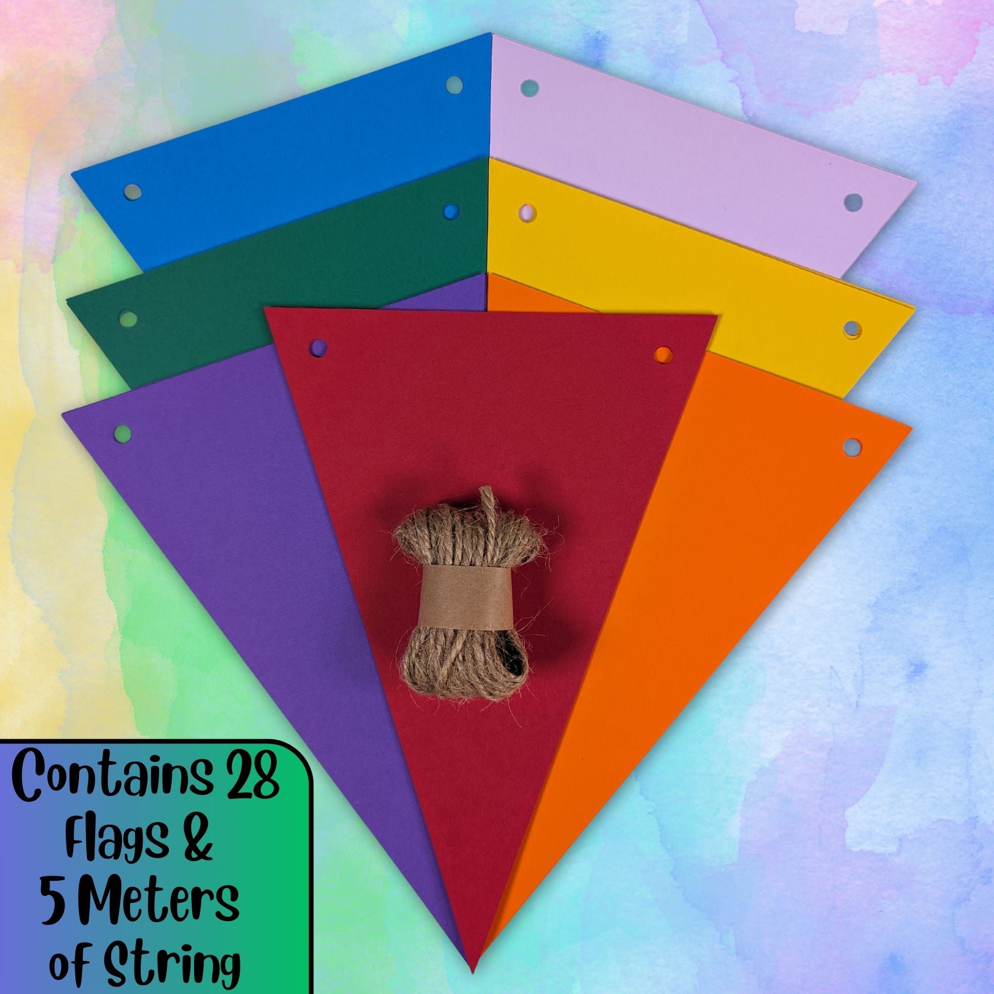 carnival-papers-festivals-guirlande-28-fanions-arc-en-ciel-5-m image 6