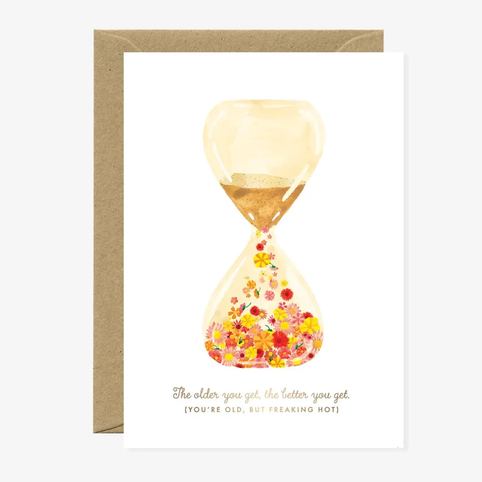 all-the-way-to-say-sablier-love-carte-anniversaire-a6 image 1