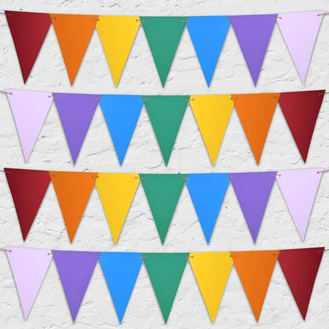 carnival-papers-festivals-guirlande-28-fanions-arc-en-ciel-5-m image 1
