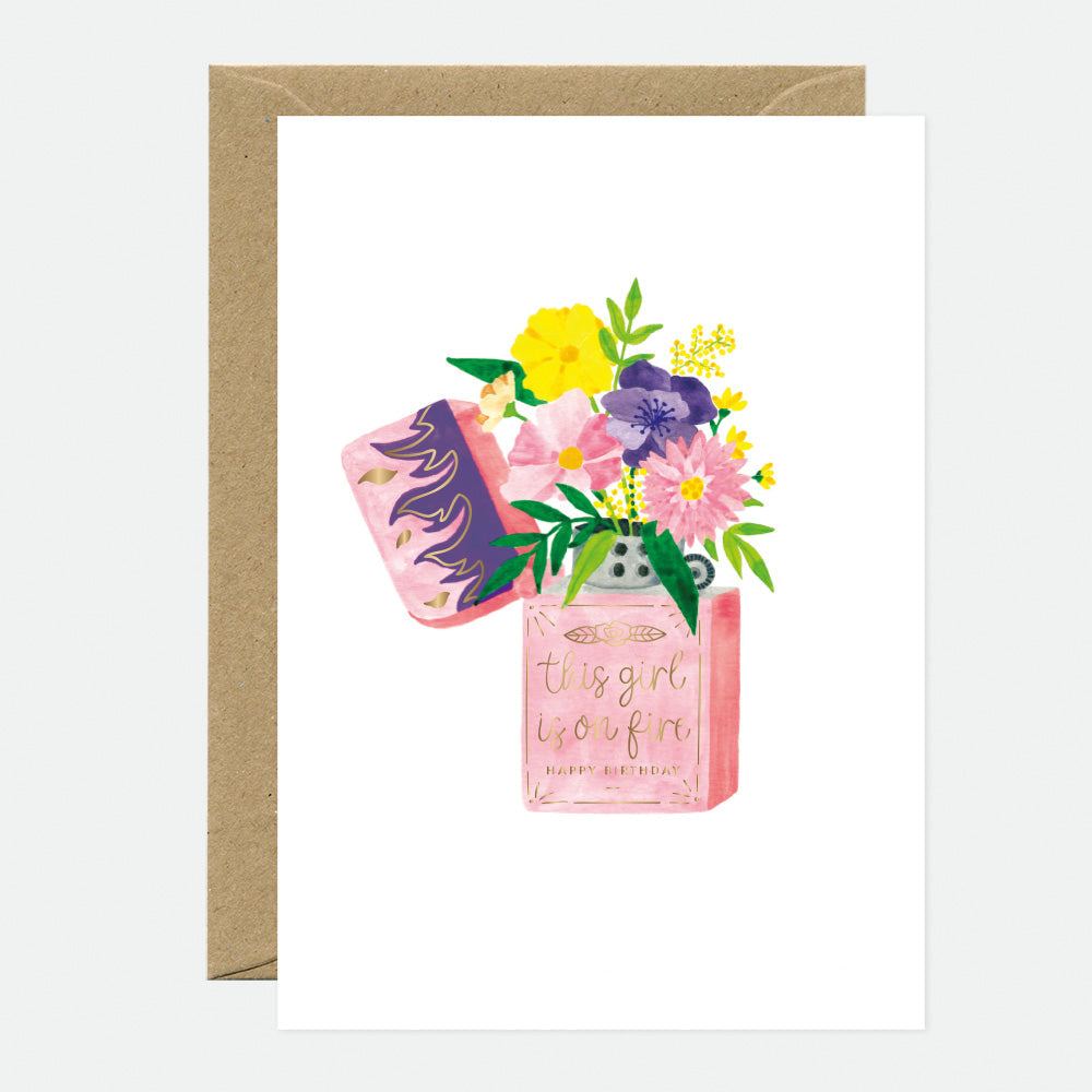all-the-way-to-say-flower-lighter-carte-anniversaire-a6 image 1