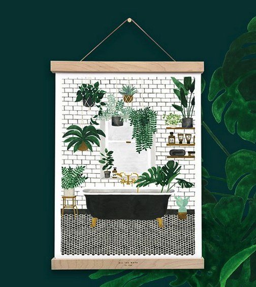 all-the-way-to-say-bathroom-affiche-salle-de-bain-29-7x39-7-cm image 3