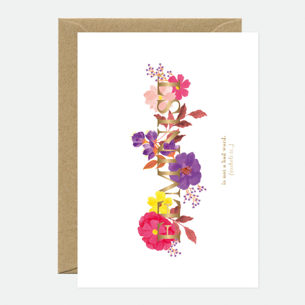 all-the-ways-to-say-feminist-carte-voeux-dor-e-a6 image 1