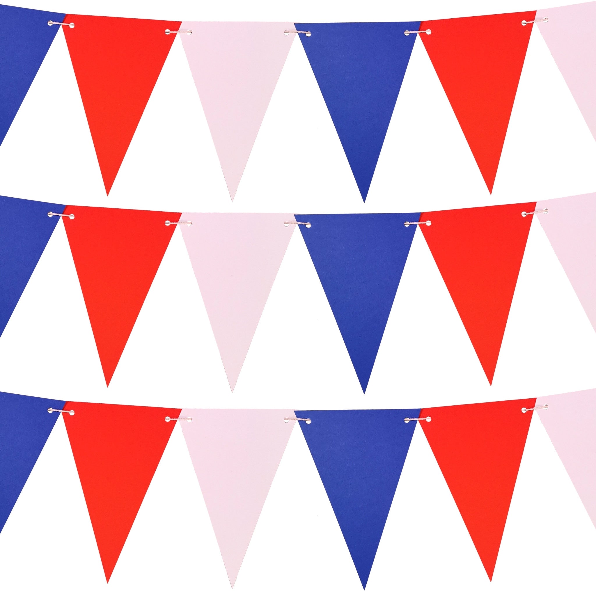 carnival-papers-guirlande-25-fanions-bleu-blanc-rouge-5m image 1