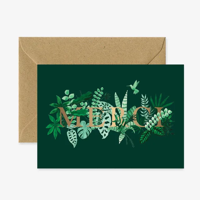 all-the-ways-to-say-merci-letters-carte-merci-doree-a6 image 1