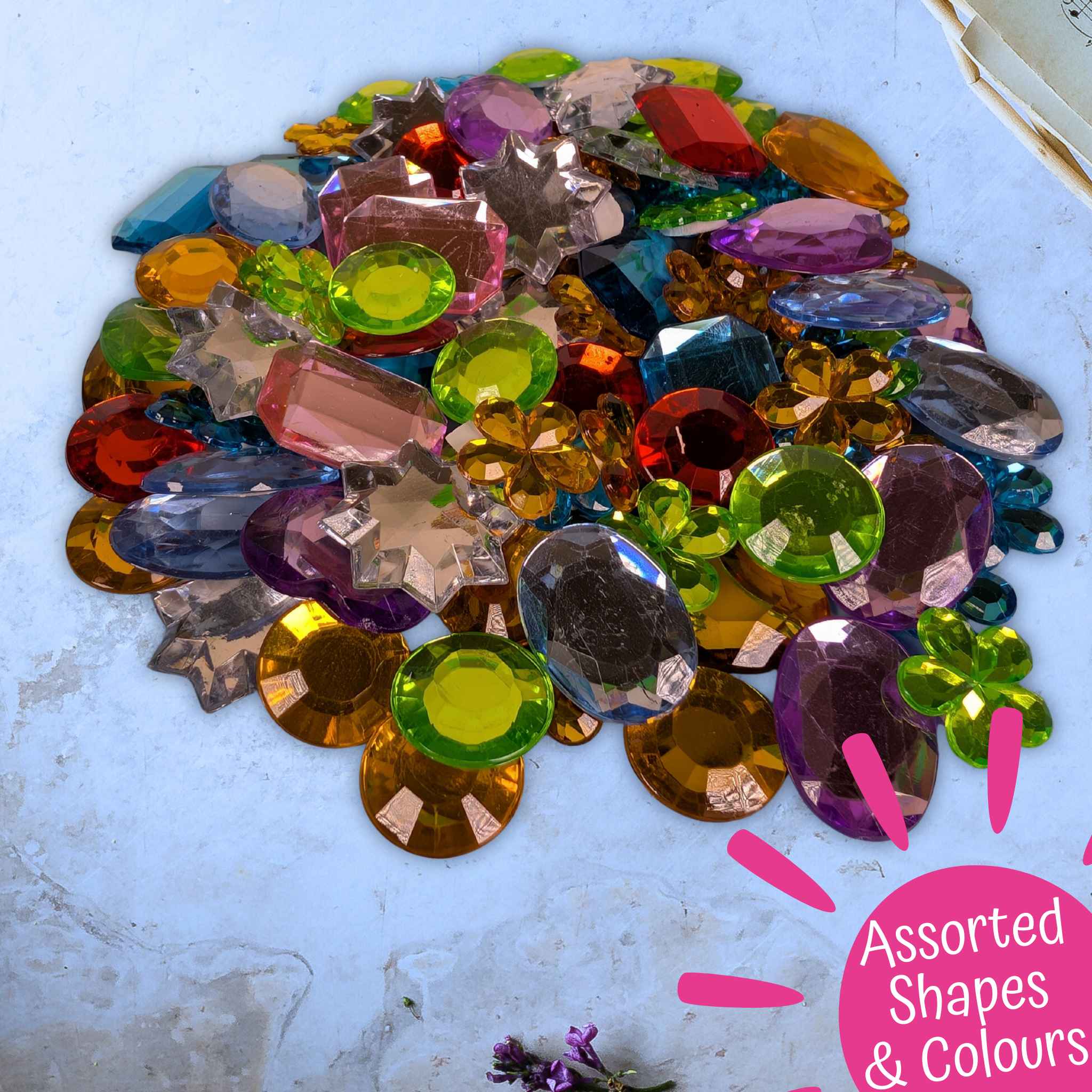 carnival-papers-strass-acryliques-autocollants-454g-multicolores image 3