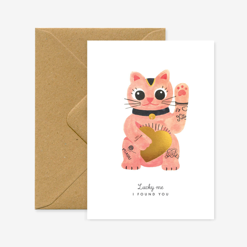 all-the-ways-to-say-lucky-cat-carte-de-v-ux-chat-a6 image 1