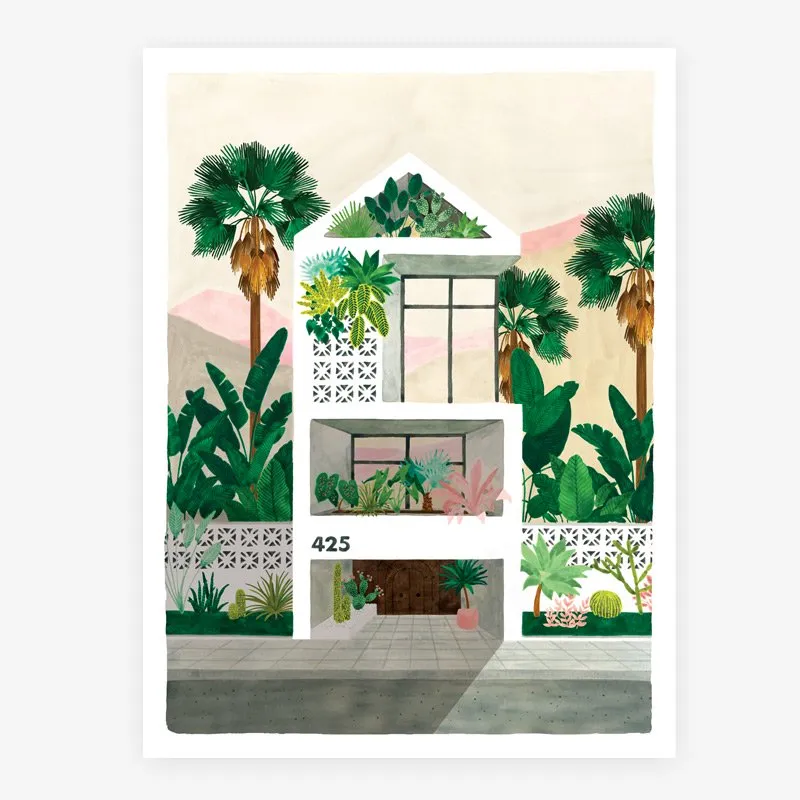 all-the-way-to-say-dreamhouse-affiche-tropicale-50x70-cm image 1