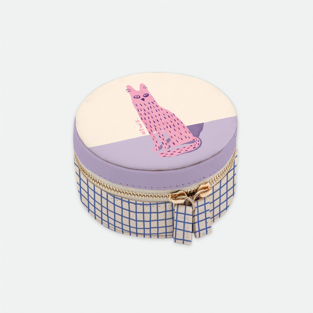all-the-way-to-say-miscellaneous-bo-te-bijoux-ronde-cuir-pu image 1