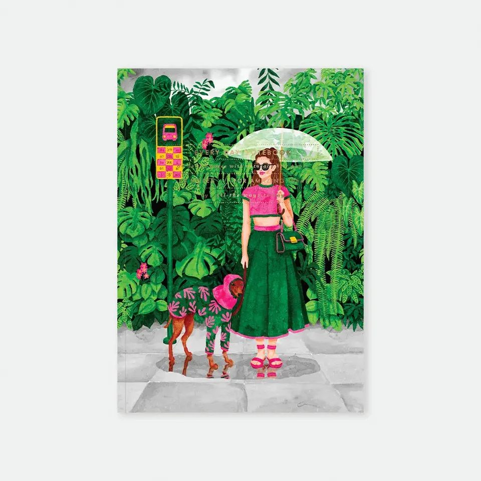 all-the-ways-to-say-wet-season-carnet-a5-parapluie-fsc image 1