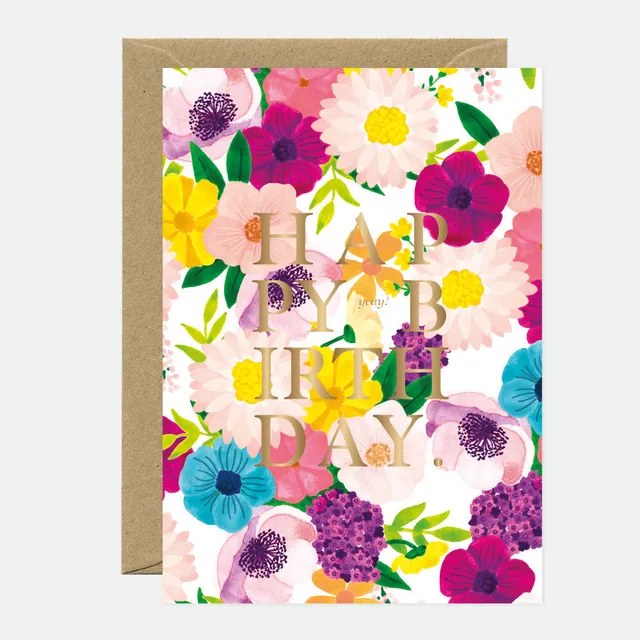 all-the-way-to-say-lilac-carte-de-v-ux-fleurs-dorure-anniversaire image 1