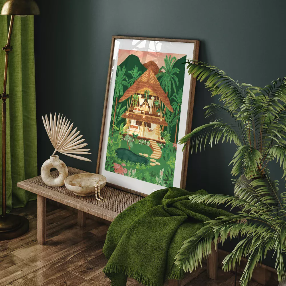 all-the-ways-to-say-ubud-affiche-bali-50-x-70-cm-nature image 2