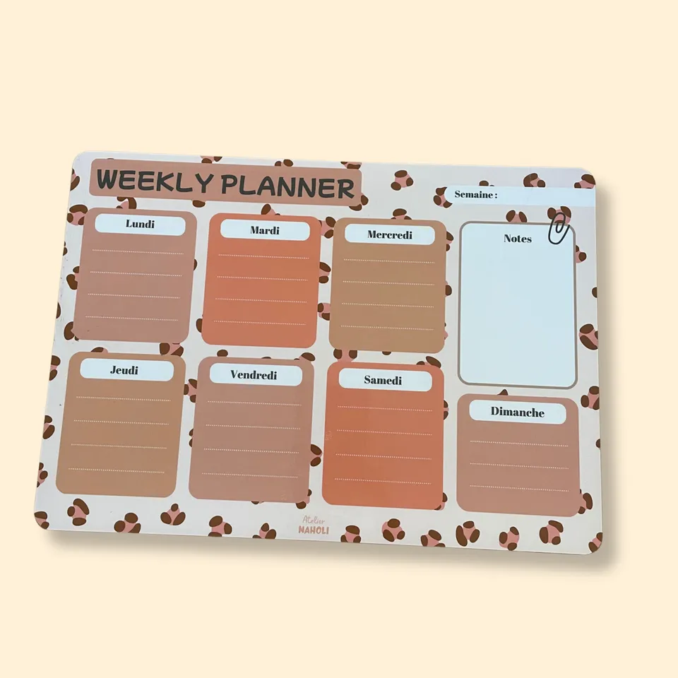 atelier-naholi-planner-magn-tique-l-opard-weekly-a4-imparfait image 1