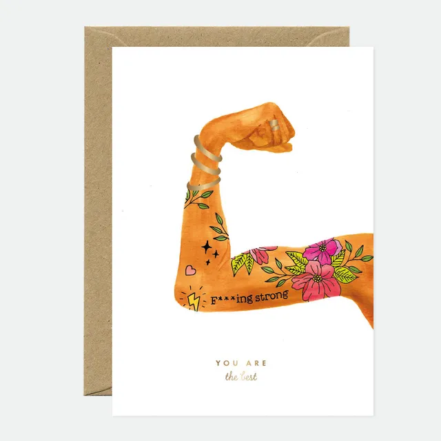 all-the-ways-to-say-you-re-best-carte-voeux-dor-e-a6 image 1