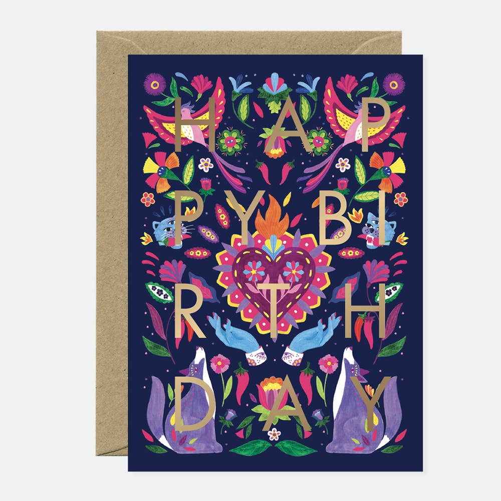 all-the-ways-to-say-mexican-bday-carte-anniversaire-a6-dor-e image 1