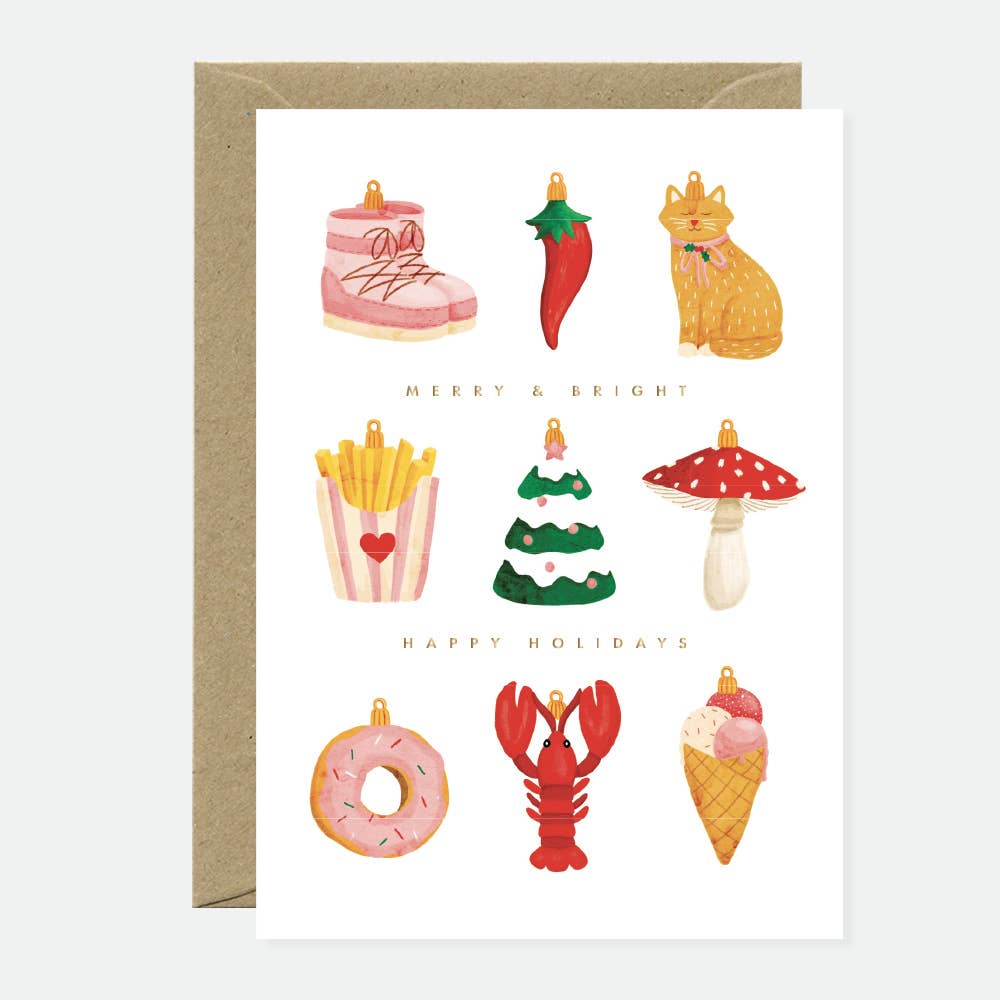 all-the-ways-to-say-ornaments-carte-voeux-no-l-a6-dor-e image 1