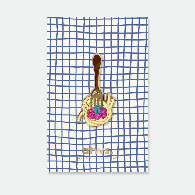all-the-ways-to-say-fork-and-pasta-pin-s-maill-dor-23mm image 1