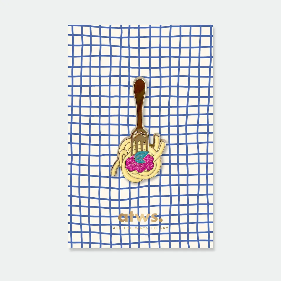 all-the-ways-to-say-fork-and-pasta-pin-s-maill-dor-23mm image 1