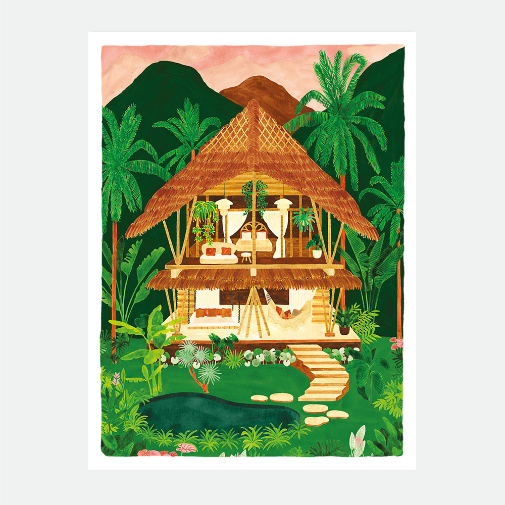 all-the-ways-to-say-ubud-affiche-bali-50-x-70-cm-nature image 1