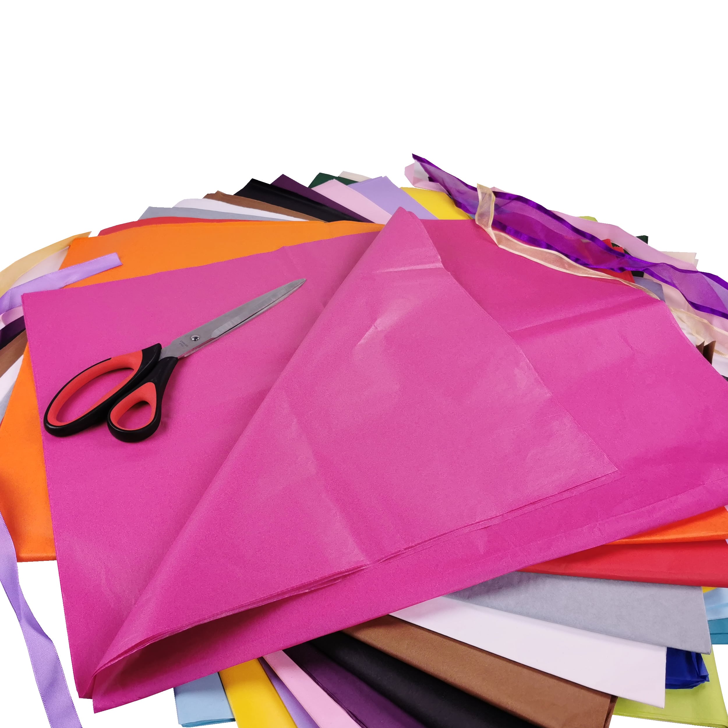 carnival-papers-tissue-paper-papier-de-soie-fuchsia-10-feuilles image 2