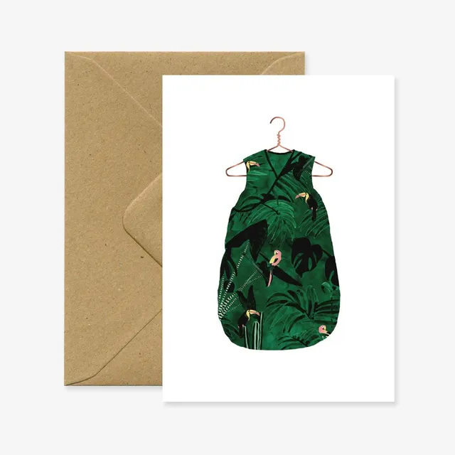 all-the-ways-to-say-baby-jungle-carte-de-v-ux-naissance-a6 image 1