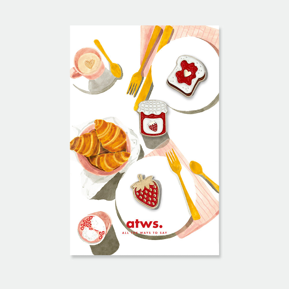 all-the-ways-to-say-jam-lover-pin-s-lot-3-fraise-maill-dor image 1