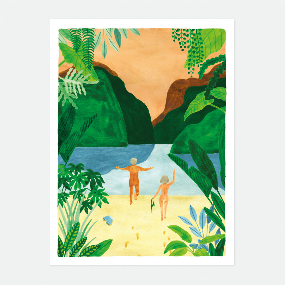 all-the-way-to-say-time-to-relax-affiche-18x24-plage image 1
