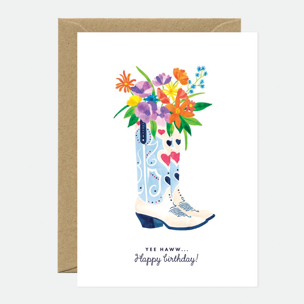 all-the-ways-to-say-santiag-bday-carte-anniversaire-a6-botte image 1