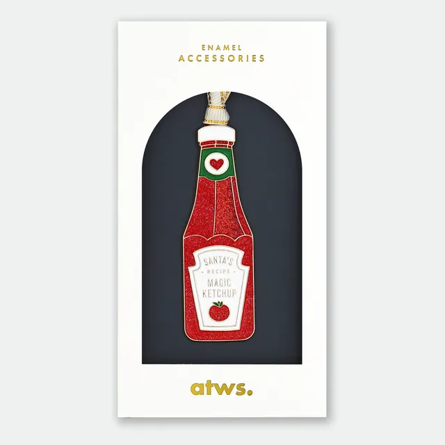 all-the-ways-to-say-santa-s-ketchup-ornement-no-l-7x7-cm image 1
