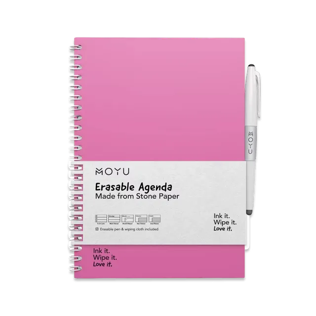 moyu-agenda-a5-effa-able-passion-pink-semainier-rose image 1