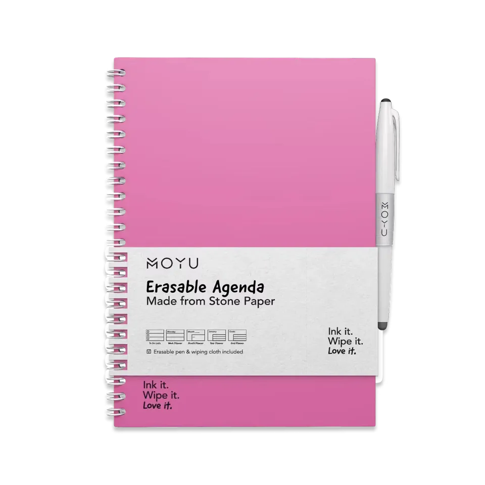 moyu-agenda-a5-effa-able-passion-pink-semainier-rose image 1