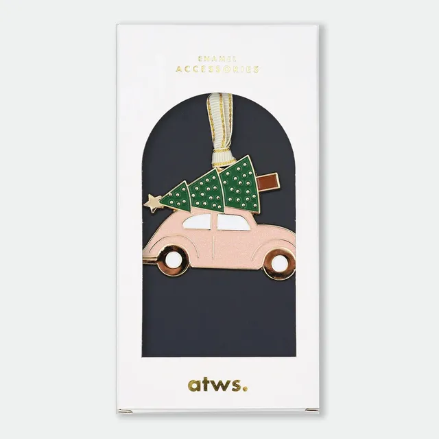 all-the-way-to-say-christmas-car-ornement-no-l-voiture-rose image 1