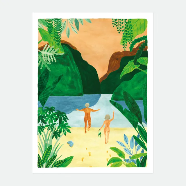 all-the-way-to-say-time-to-relax-affiche-18x24-plage image 1