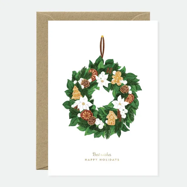 all-the-ways-to-say-couronne-chic-carte-de-v-ux-feuille-dor-e-no-l image 1