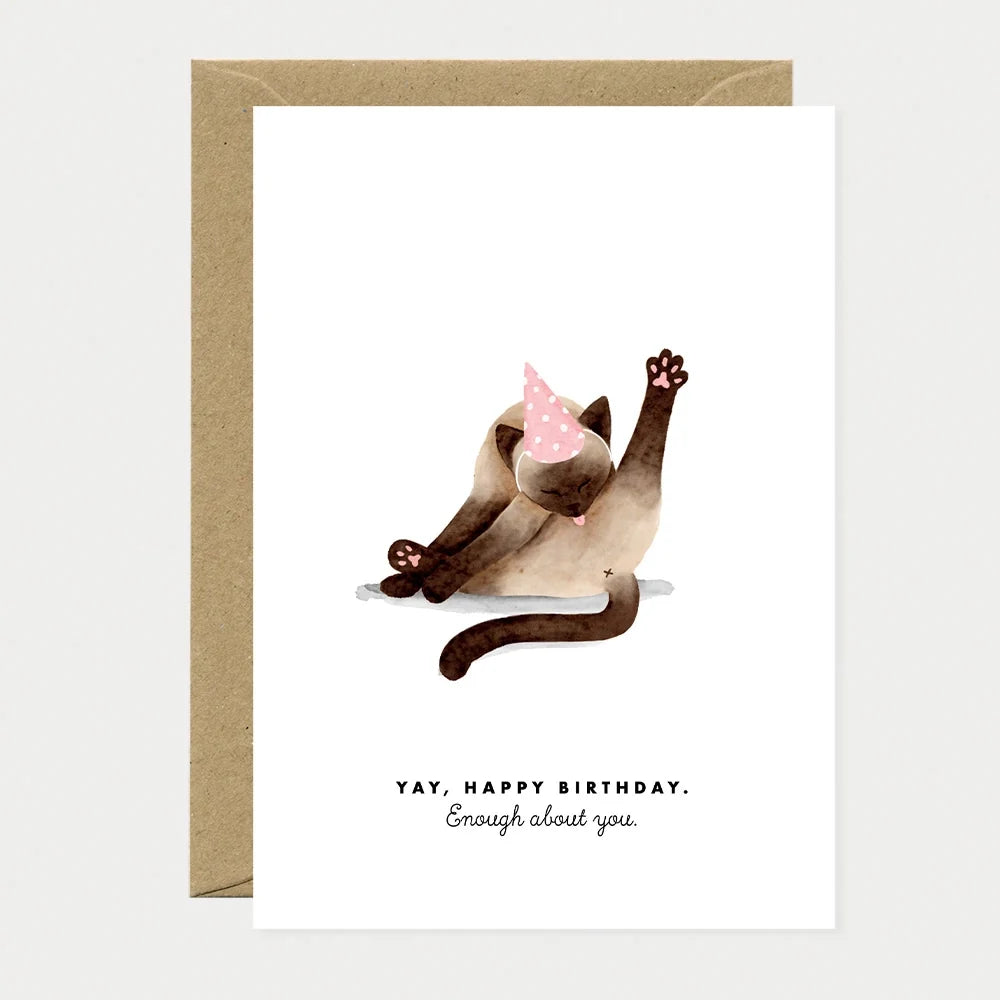 all-the-ways-to-say-happy-bday-enough-about-you-carte-anniversaire-chat image 1