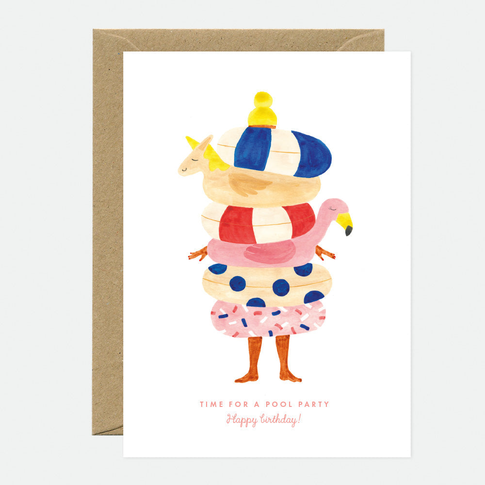 all-the-ways-to-say-pool-party-carte-anniversaire-a6-bou-es image 1