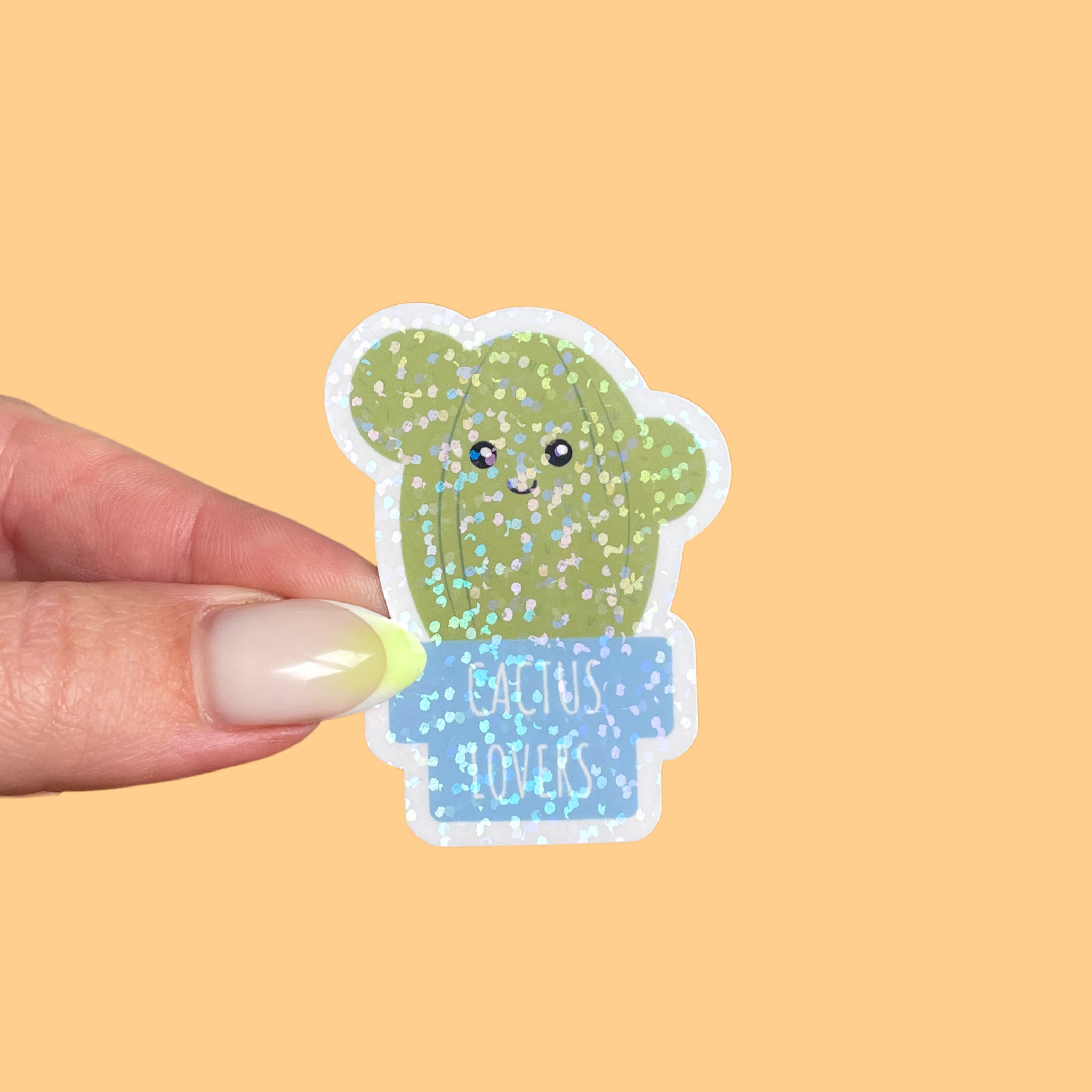 atelier-naholi-cactus-lover-sticker-cactus-holographique image 1