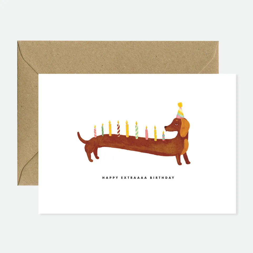 all-the-way-to-say-dachshunds-extra-birthday-carte-audio-chien image 1