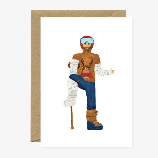 all-the-ways-to-say-ski-fail-man-carte-voeux-no-l-humour-ski-a6 image 1