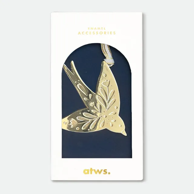 all-the-way-to-say-swallow-ornement-no-l-hirondelle-dor image 1