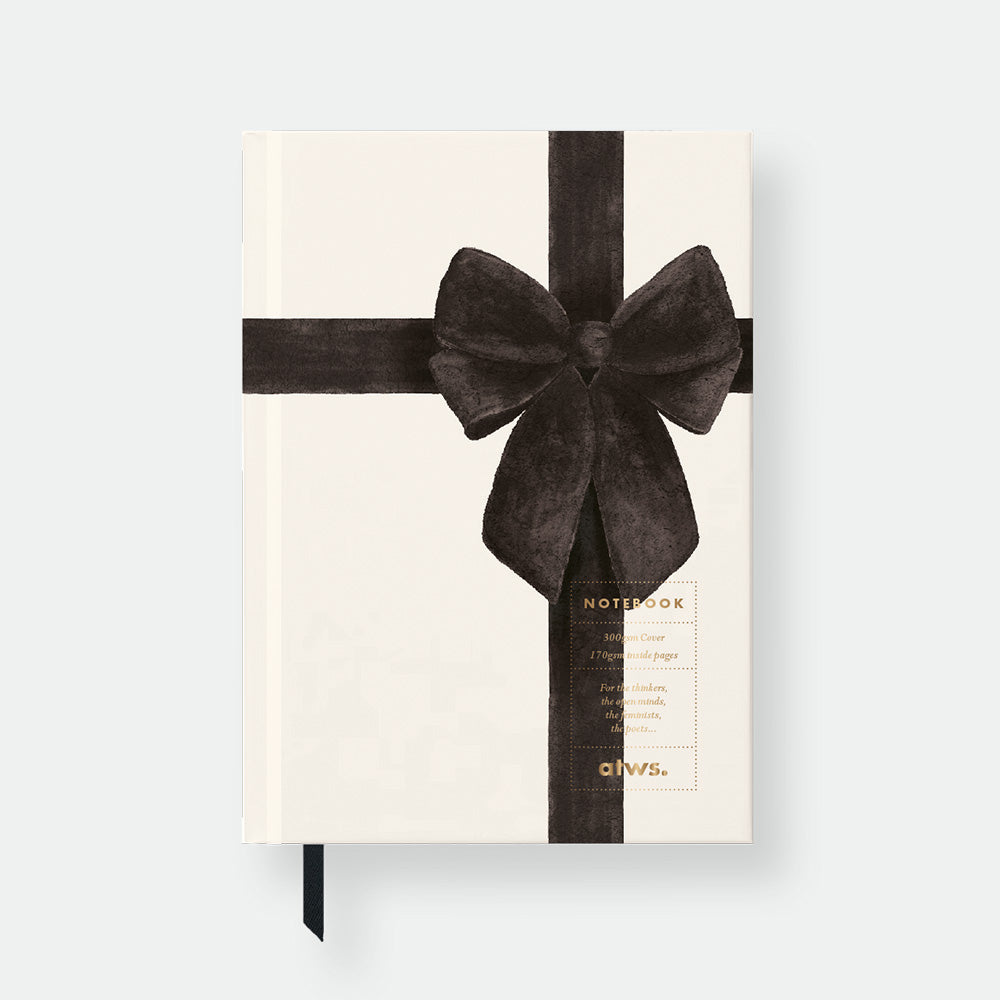 all-the-ways-to-say-black-bow-carnet-rigide-a5-noeud-noir image 1