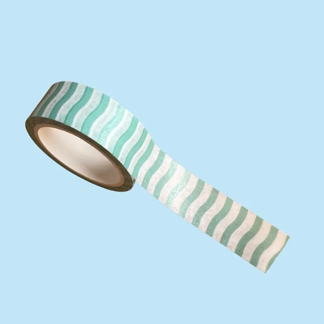 atelier-naholi-vagues-vertes-washi-tape-5-m-x-1-5-cm image 1
