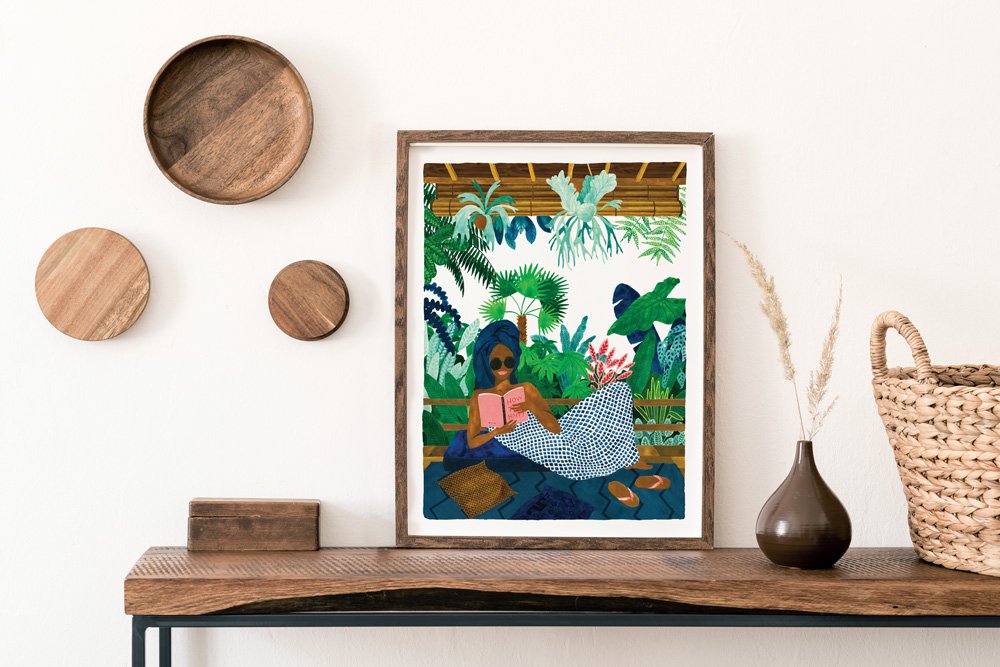 all-the-way-to-say-chill-book-affiche-50x70-lecture-tropicale image 2