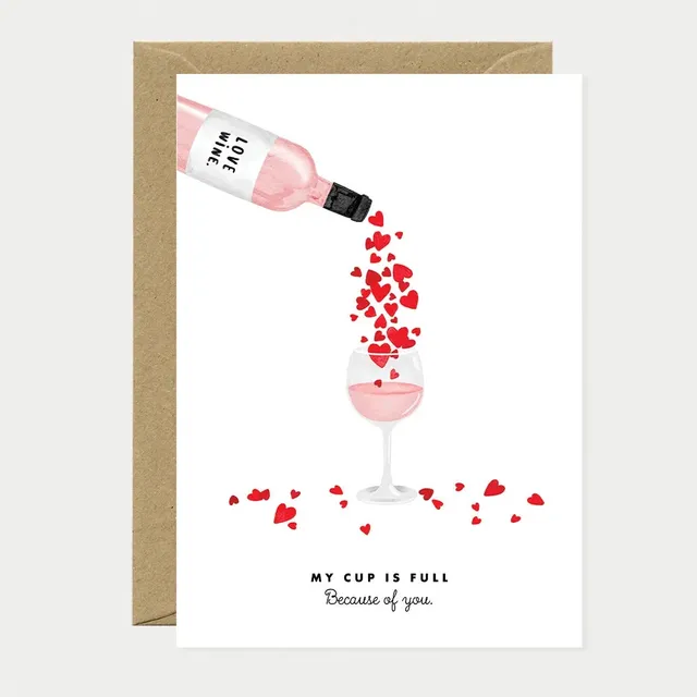 all-the-way-to-say-my-cup-is-full-carte-voeux-amour image 1