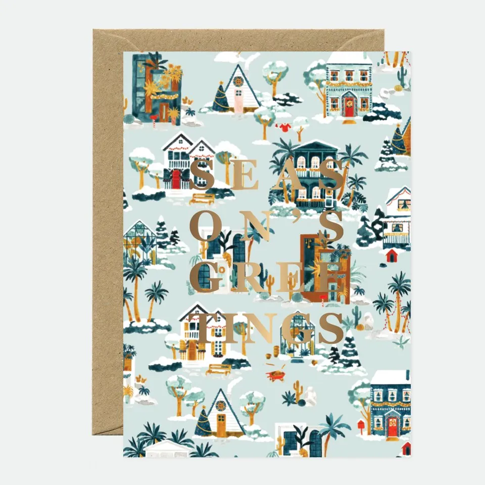 all-the-way-to-say-snowy-house-carte-de-v-ux-a6-dor-e-no-l image 1