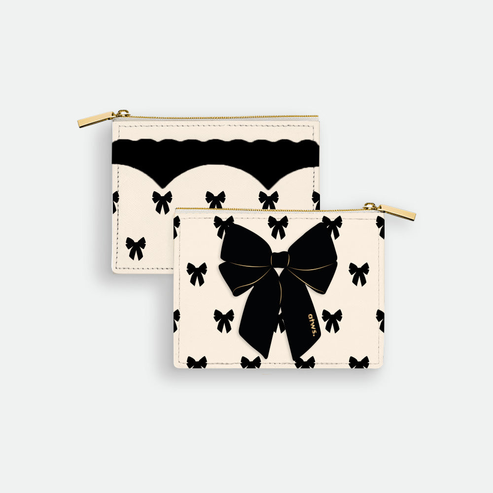 all-the-ways-to-say-black-bow-portefeuille-cuir-pu-zip image 1