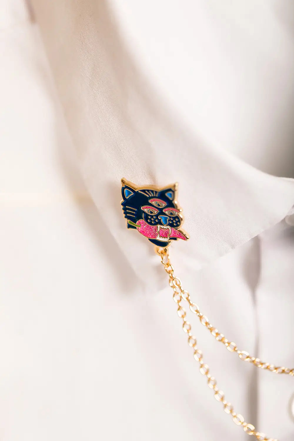 all-the-way-to-say-duo-tiger-chain-pin-s-tigre-mail-dor image 4