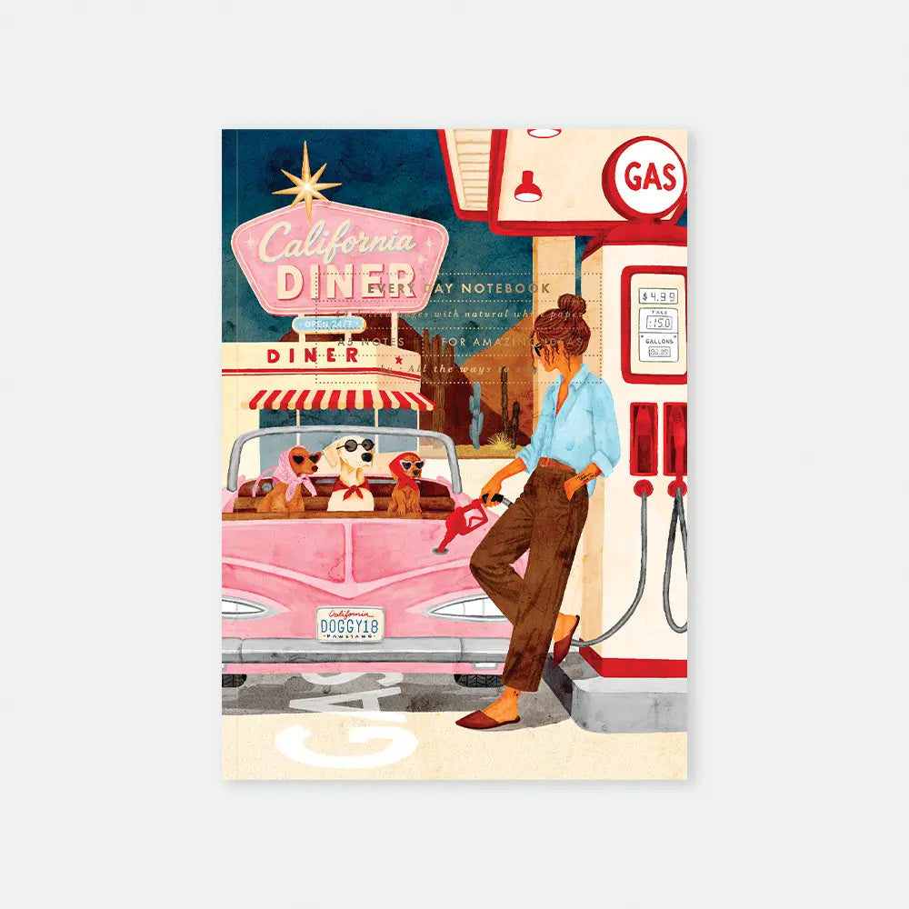 all-the-way-to-say-california-diner-carnet-a5-r-tro-90g image 1