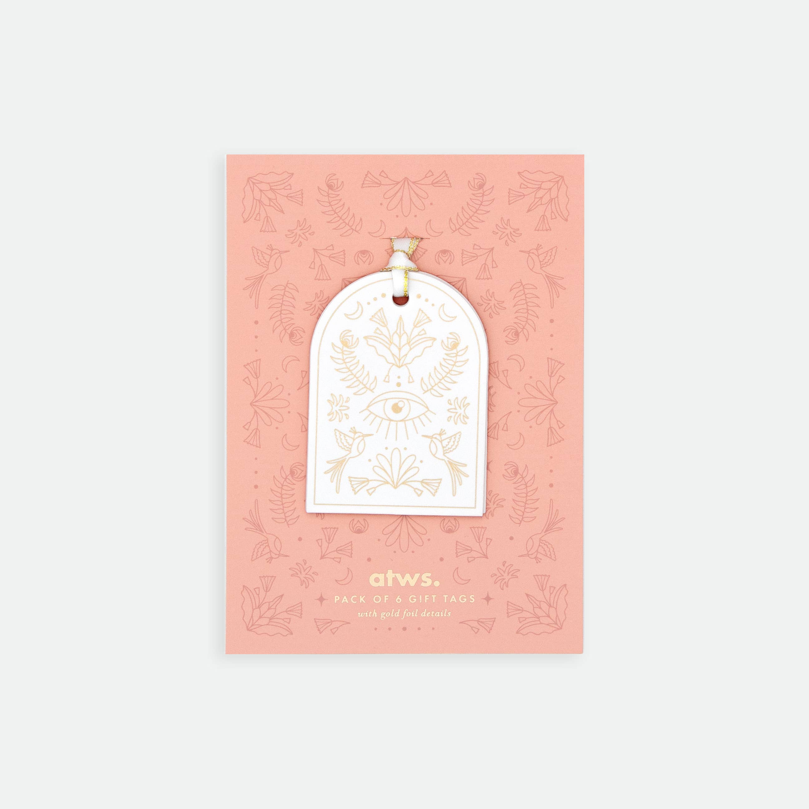 all-the-way-to-say-arche-tiquettes-cadeaux-lot-6-dor-es image 1