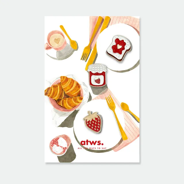 all-the-ways-to-say-jam-lover-pin-s-lot-3-fraise-maill-dor image 1